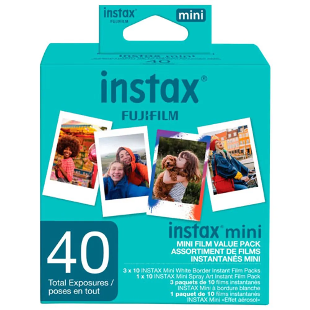 Fujifilm - Instax Mini Film - 40 Photos - Multi Pack blanc