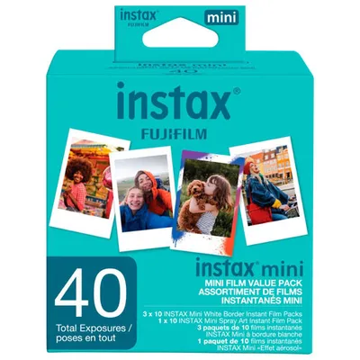 Fujifilm Instax Mini 4-Pack Instant Film Value Pack - 40 Sheets - Only at Best Buy