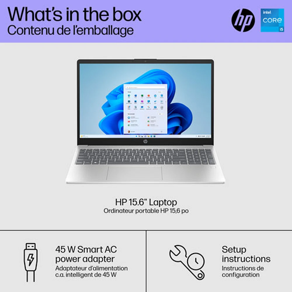 HP 15.6" Laptop - Natural Silver (Intel Core i5-1335U/1TB SSD/16GB RAM/Windows 11 Home)