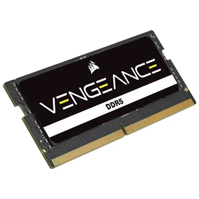 Mémoire DDR5 de 32 Go à 4800 MHz Vengeance SoDIMM de Corsair pour portable et ordinateur de bureau (CMSX32GX5M1A4800C40)