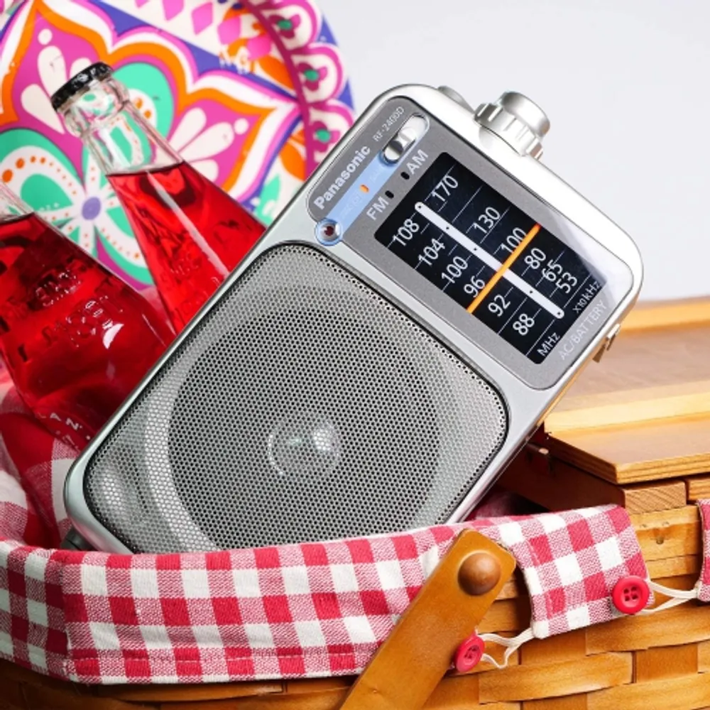 Panasonic Portable Digital AM/FM Radio Silver RF-2400 - Best Buy