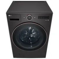 LG 7.4 Cu. Ft. Electric Steam Dryer (DLEX6500B) - Black Steel