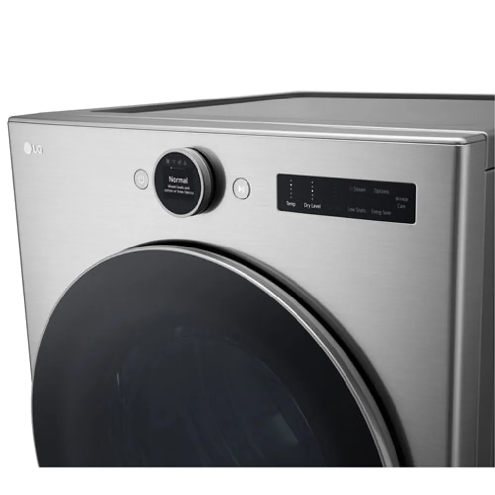 LG 7.4 Cu. Ft. Gas Steam Dryer (DLGX5501V) - Graphite Steel