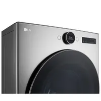 LG 7.4 Cu. Ft. Gas Steam Dryer (DLGX5501V) - Graphite Steel