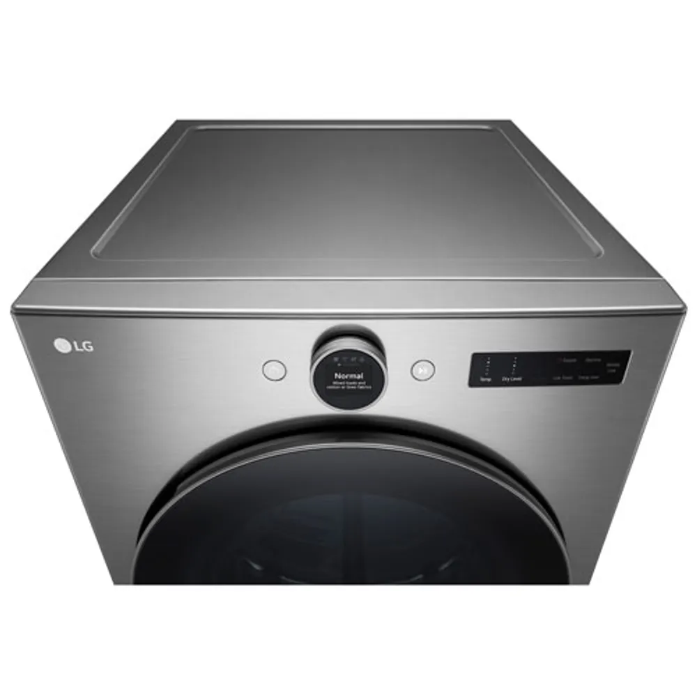 LG 7.4 Cu. Ft. Gas Steam Dryer (DLGX5501V) - Graphite Steel