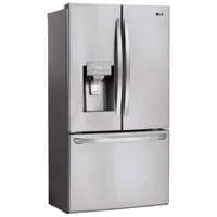 LG 36" 27.7 Cu. Ft. French Door Refrigerator w/ Water & Ice Dispenser (LRFS28XBS) - Stainless Steel