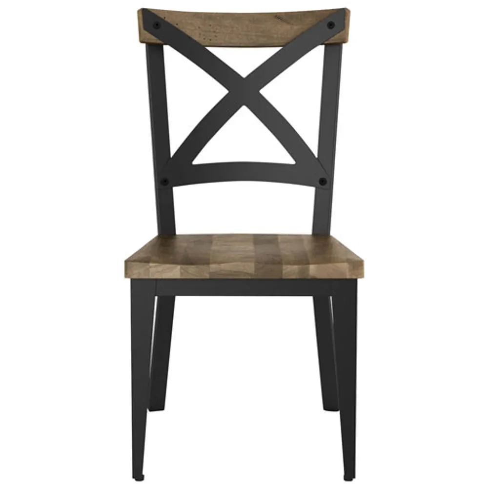 Jasper Transitional Wood Dining Chair - Beige/Black