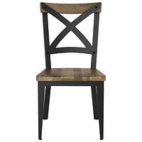 Jasper Transitional Wood Dining Chair - Beige/Black