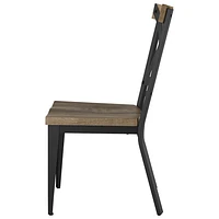 Jasper Transitional Wood Dining Chair - Beige/Black