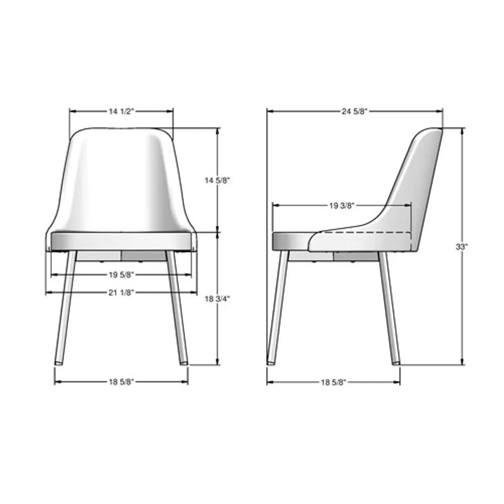 Harper Contemporary Polyester Dining Chair