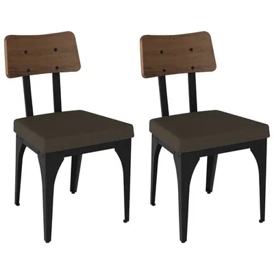 Symmetry Transitional Polyester Dining Chair - Set of 2