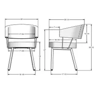 Corey Contemporary Polyester Dining Chair