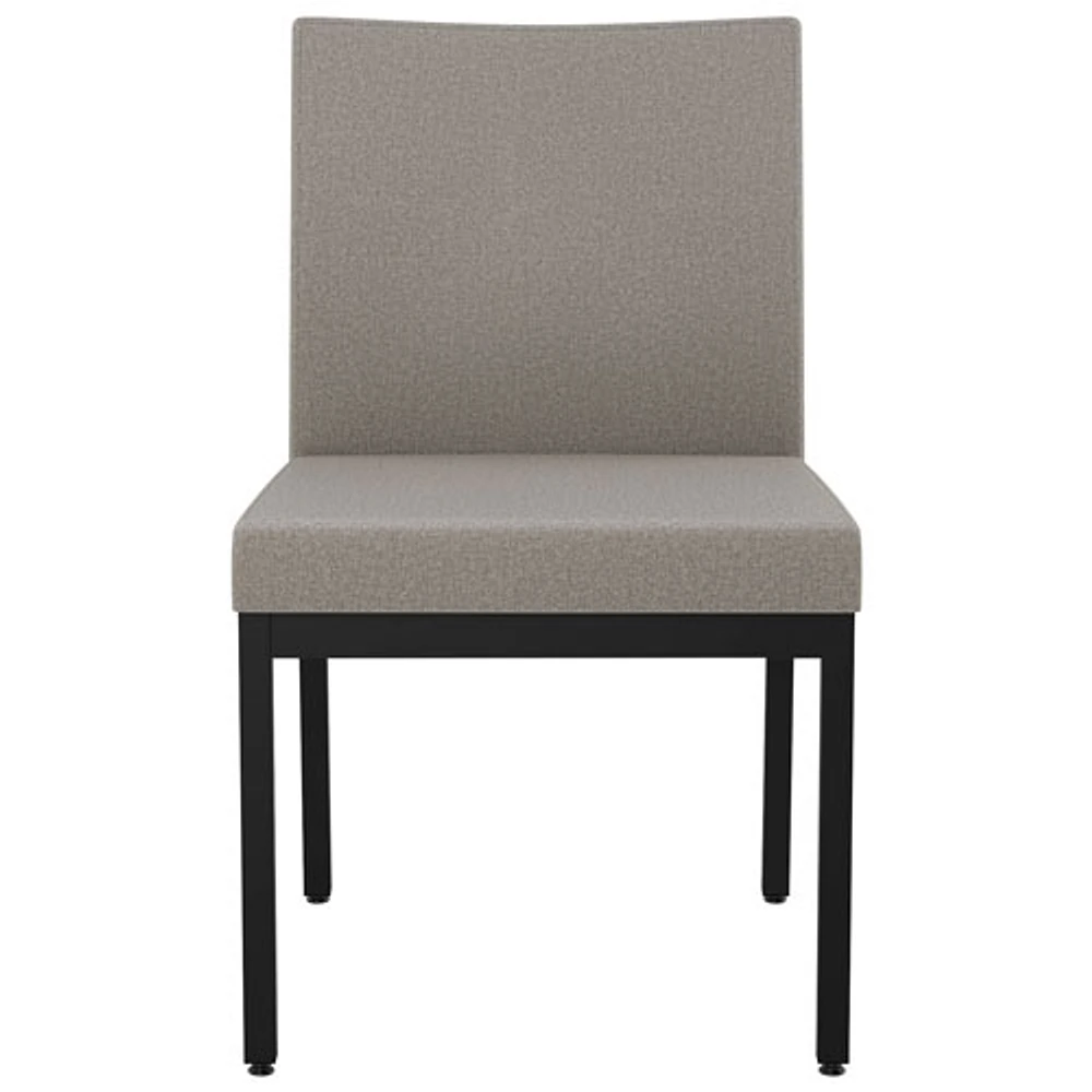 Perry Traditional PU Dining Chair - Set of 2 - Grey-Beige/Black