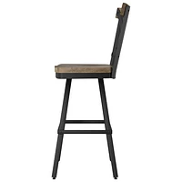 Tabouret de bar transitionnel à hauteur de bar Jasper