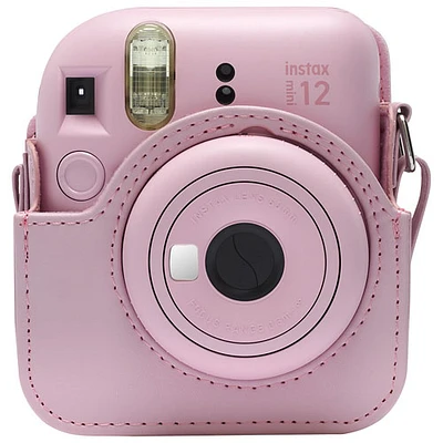 Étui pour Instax Mini 12 de Fujifilm - Rose fleur