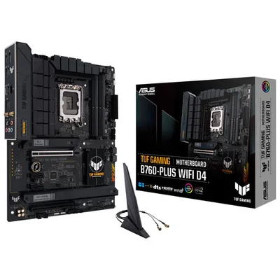 Carte mère TUF Gaming B760-Plus Wi-Fi D4 ATX DDR4 d'ASUS pour processeurs de 12e/13e gén. d'Intel