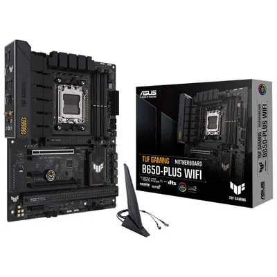 Carte mère TUF Gaming B650-Plus Gaming Wi-Fi 6 ATX AM5 DDR5 d'ASUS pour processeurs Ryzen 7000 d'AMD