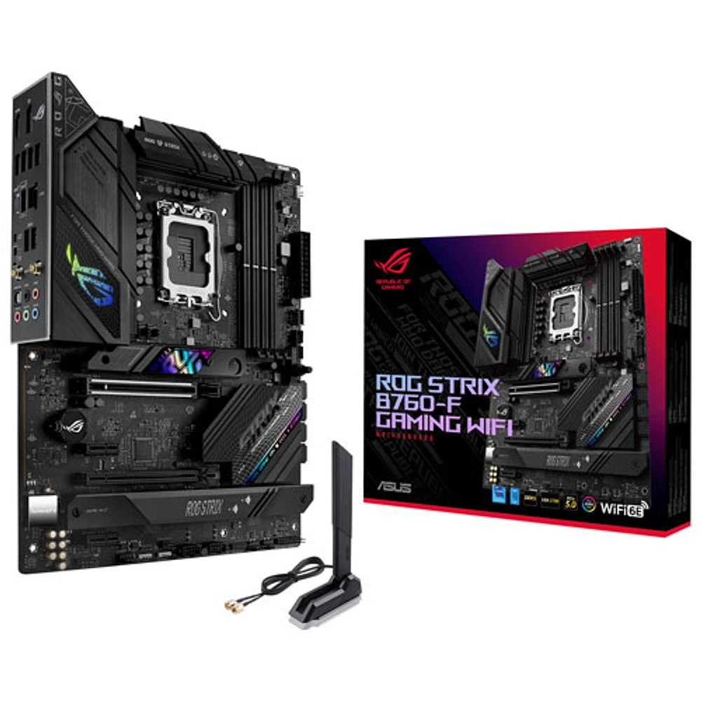 ASUS ROG Strix B760-F Gaming Wi-Fi 6E ATX DDR5 Motherboard 12/13th Gen Intel CPUs