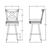 Snyder Transitional Counter Height Barstool