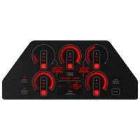 GE Profile 36" 5-Element Induction Cooktop (PHP7036DTBB) - Black