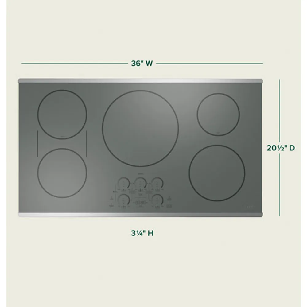 Cafe 36" 5-Element Induction Cooktop (CHP90362TSS) - Stainless Steel