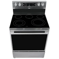 Cuisinière électrique autonome 5,8 pi³ 30 po avec friture à air chaud de Hisense (HBE3501CPS) - Acier inoxydable