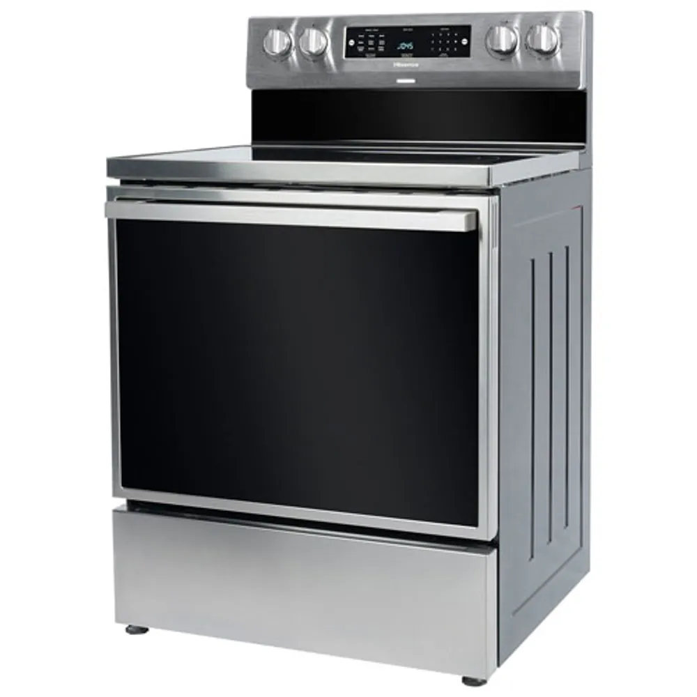 Cuisinière électrique autonome 5,8 pi³ 30 po avec friture à air chaud de Hisense (HBE3501CPS) - Acier inoxydable