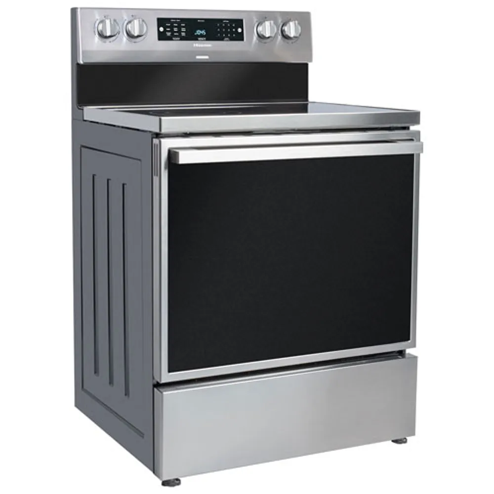 Hisense 30" 5.8 Cu. Ft. Freestanding Electric Air Fry Range (HBE3501CPS) - Stainless Steel