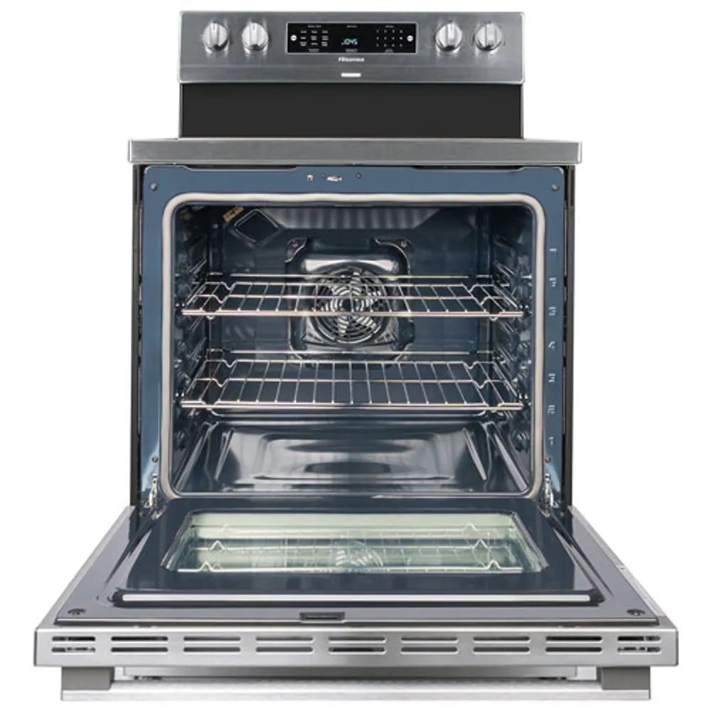 Hisense 30" 5.8 Cu. Ft. Freestanding Electric Air Fry Range (HBE3501CPS) - Stainless Steel