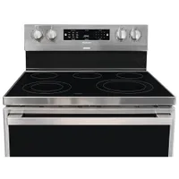 Cuisinière électrique autonome 5,8 pi³ 30 po avec friture à air chaud de Hisense (HBE3501CPS) - Acier inoxydable