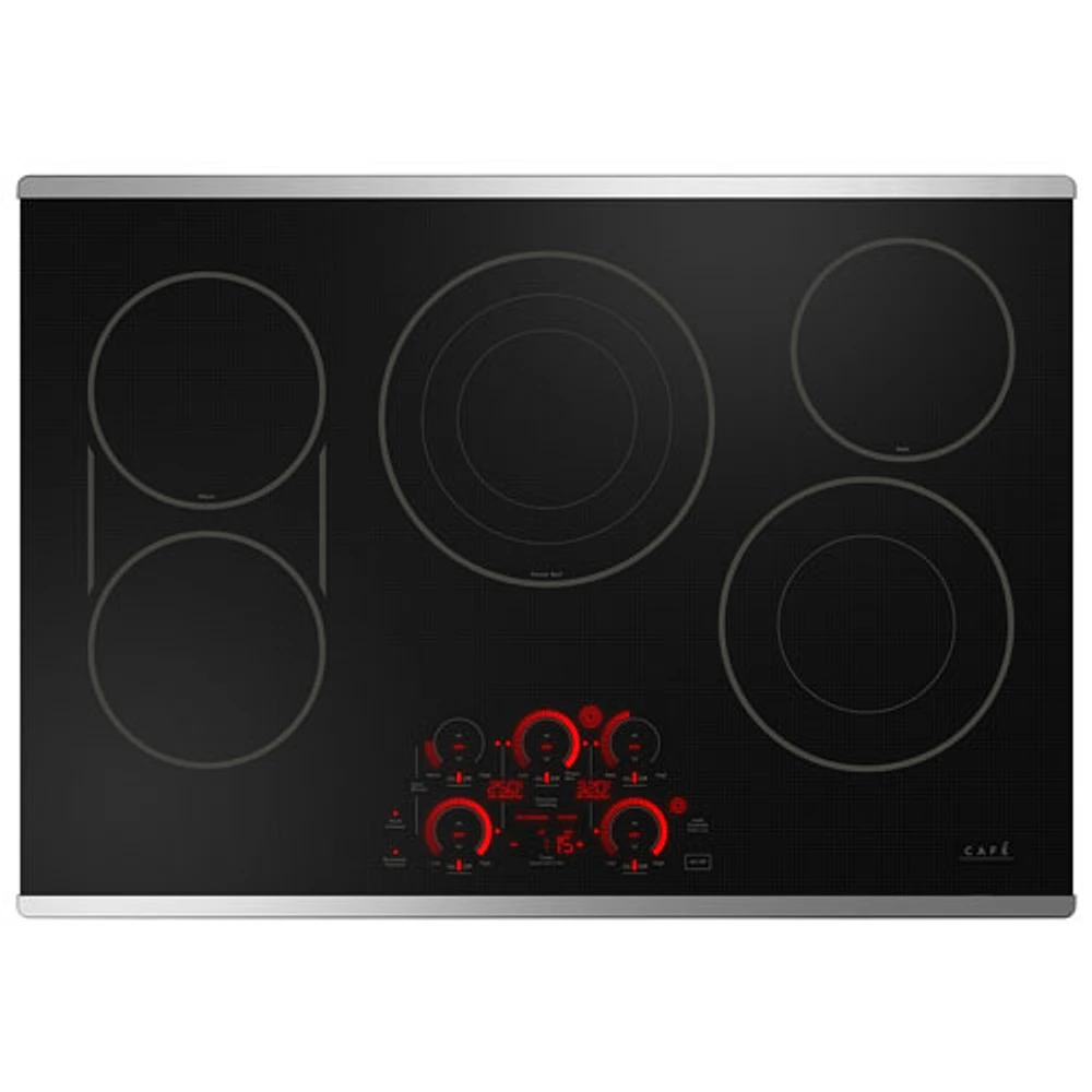 Cafe 30" 5-Element Electric Cooktop (CEP90302TSS) - Stainless Steel