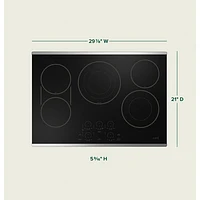 Cafe 30" 5-Element Electric Cooktop (CEP90302TSS) - Stainless Steel