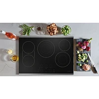 Cafe 30" 5-Element Electric Cooktop (CEP90302TSS) - Stainless Steel