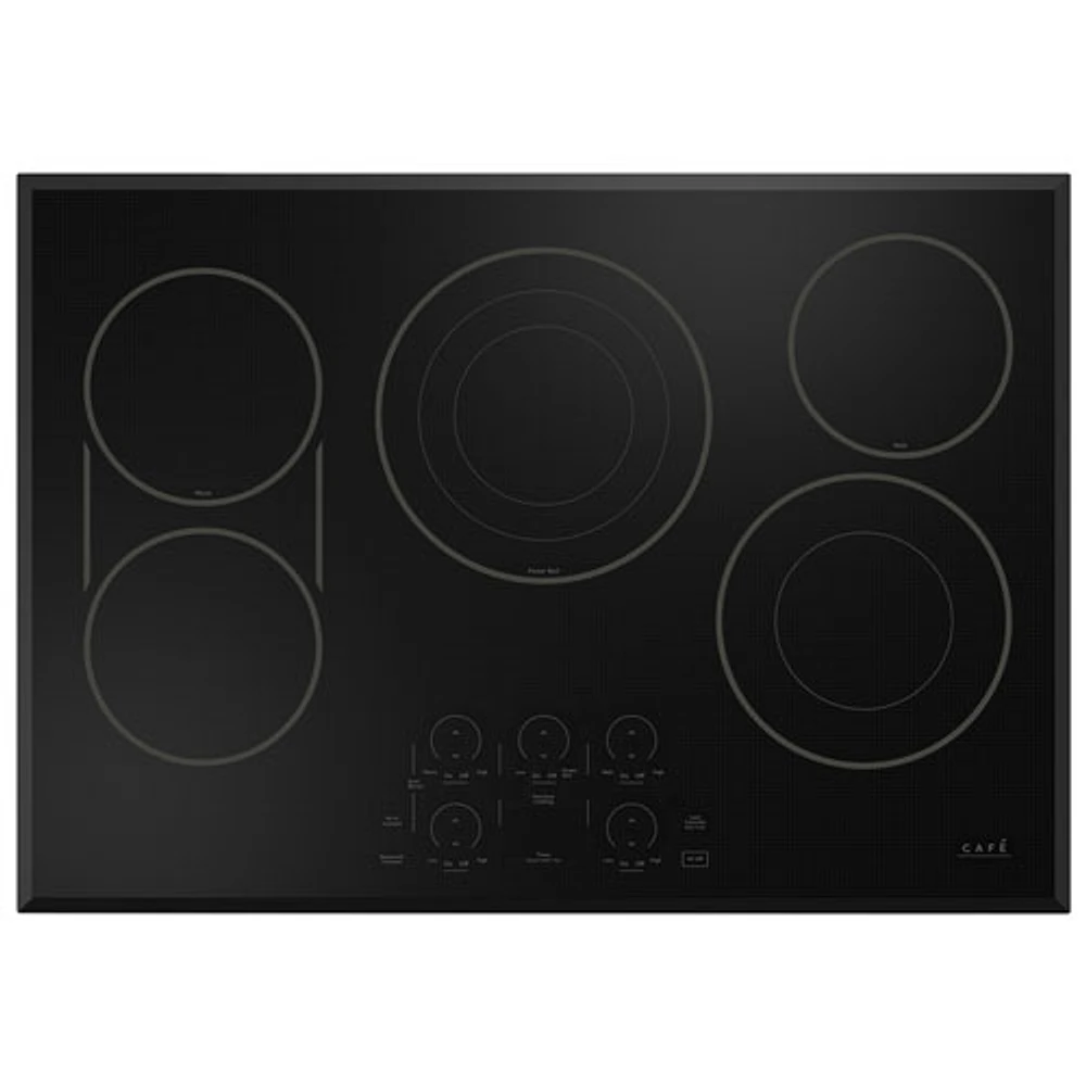 Cafe 30" 5-Element Electric Cooktop (CEP90301TBB) - Black