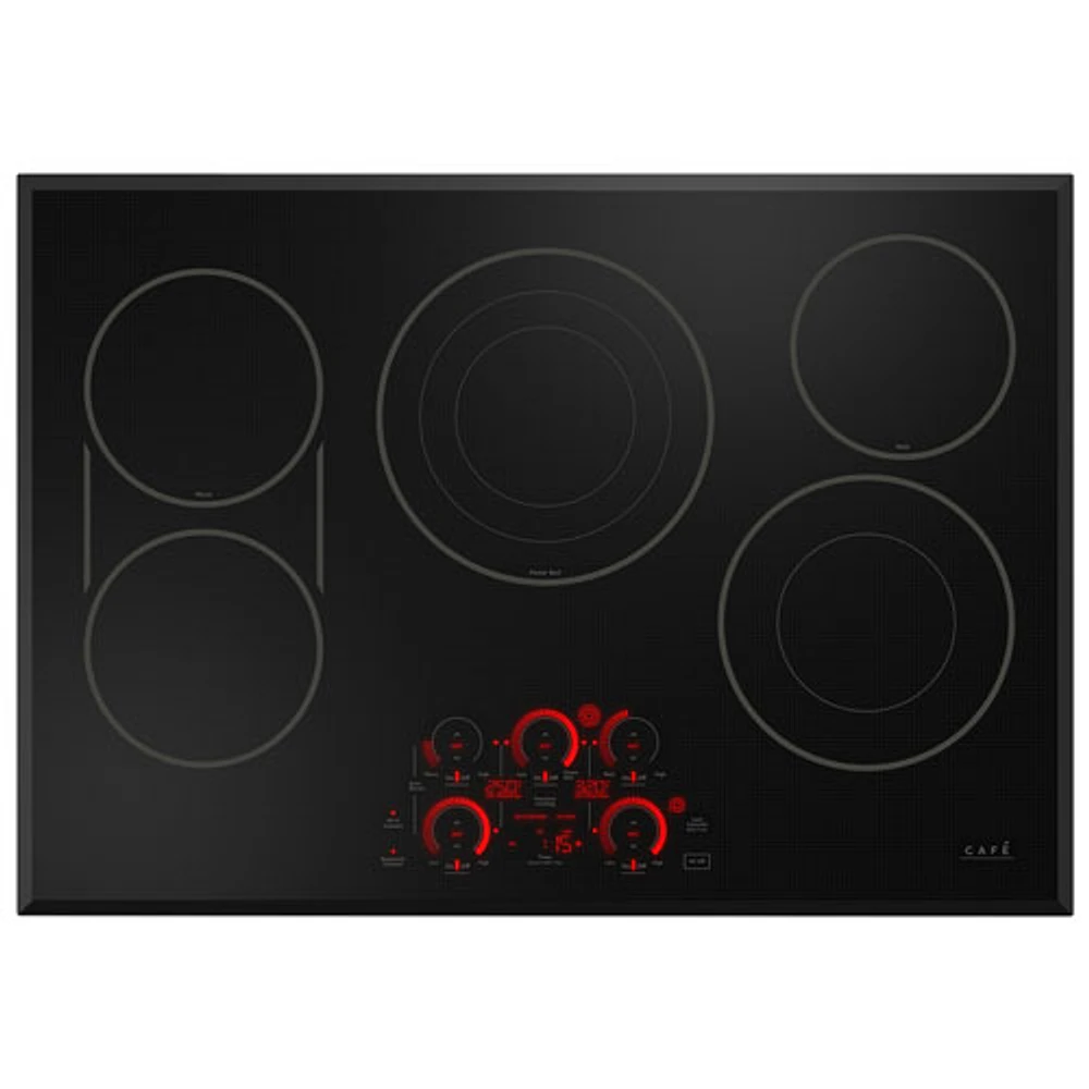 Cafe 30" 5-Element Electric Cooktop (CEP90301TBB) - Black