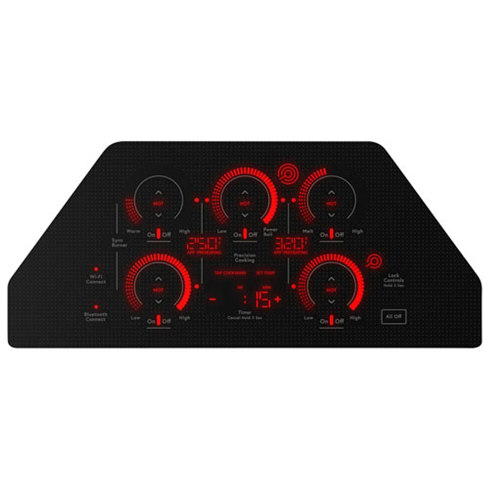 Cafe 30" 5-Element Electric Cooktop (CEP90301TBB) - Black