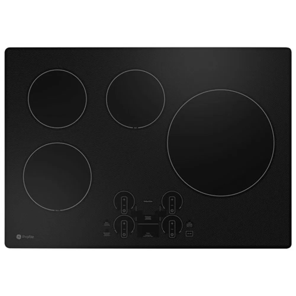 GE Profile 30" 4-Element Induction Cooktop (PHP7030DTBB) - Black