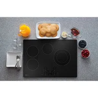 GE Profile 30" 4-Element Electric Cooktop (PEP7030DTBB) - Black