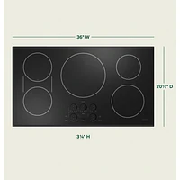 Cafe 36" 5-Element Induction Cooktop (CHP90361TBB) - Black