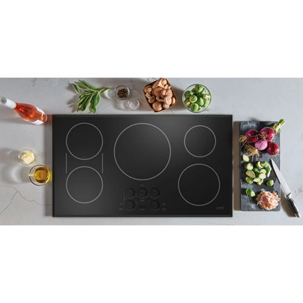 Cafe 36" 5-Element Induction Cooktop (CHP90361TBB) - Black