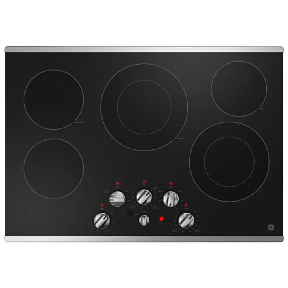 GE 30" 5-Element Electric Cooktop (JEP5030STSS) - Stainless Steel