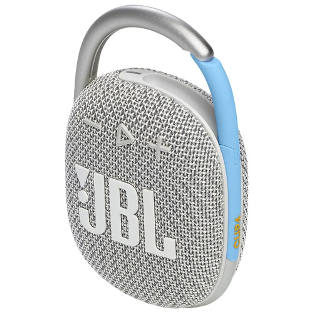 JBL Clip 4 Eco Waterproof Bluetooth Wireless Speaker - White