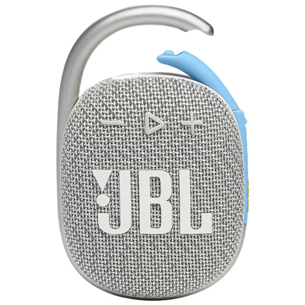 Haut-parleur sans fil Bluetooth étanche Clip 4 Eco de JBL - Blanc