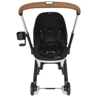 Poussette Shyft DualRide Gold d'Evenflo et siège d'auto pour bébé avec sac de rangement - Noir onyx