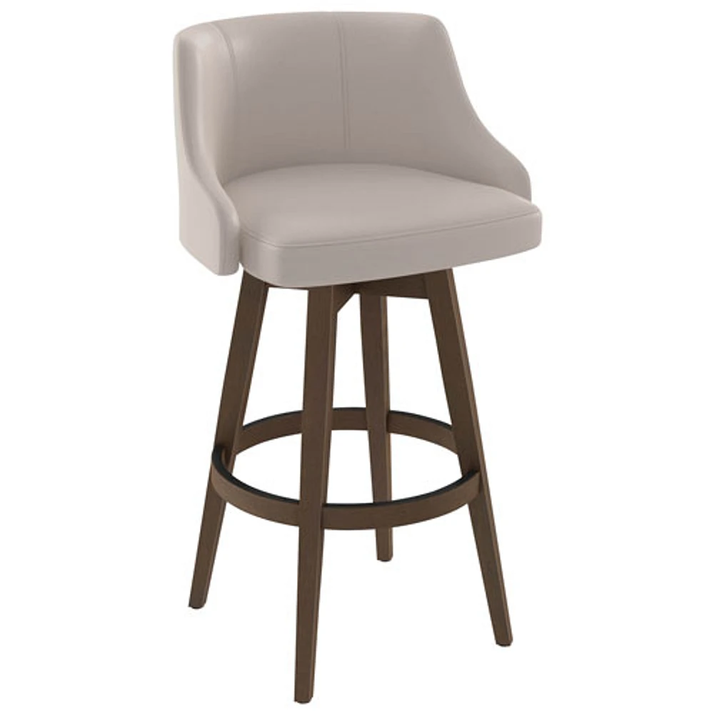 Nolan Traditional Bar Height Barstool - Cream/Brown