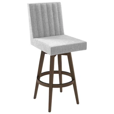 Dustin Traditional Polyester Bar Height Barstool - Grey White/Brown