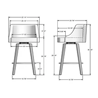 Ramon Traditional Counter Height Barstool