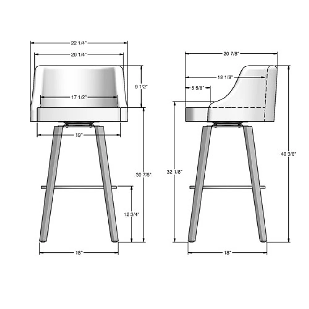 Ramon Traditional Bar Height Barstool