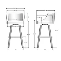 Ramon Traditional Bar Height Barstool