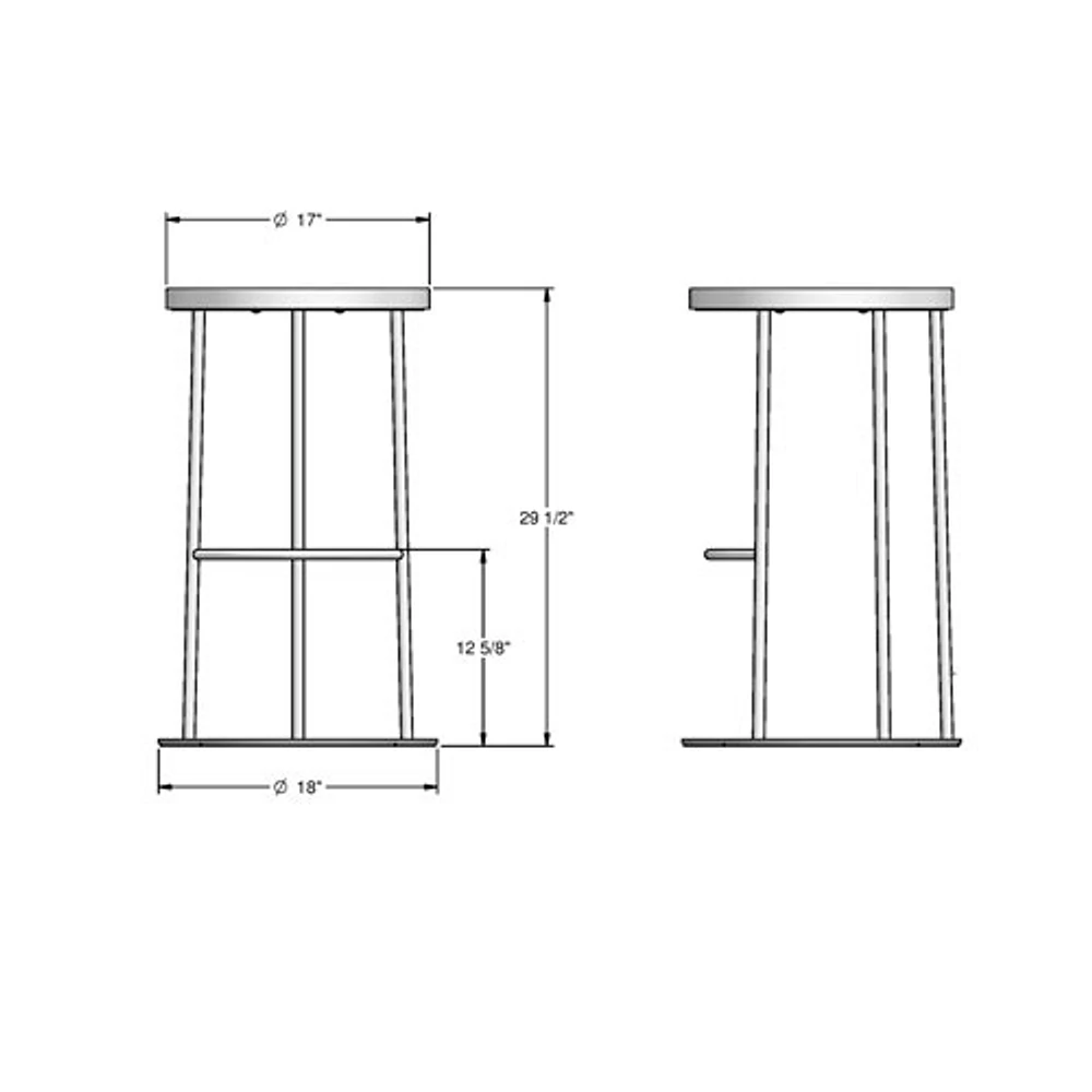 Davis Traditional Bar Height Barstool